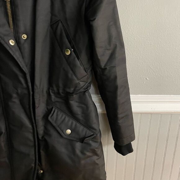 J. Crew Perfect Winter Parker Waterproof Primaloft Women's Size XS Petite Black - Picture 7 of 12
